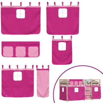 Bunk Bed without Mattress Pink 80x200 cm Solid Wood Pine