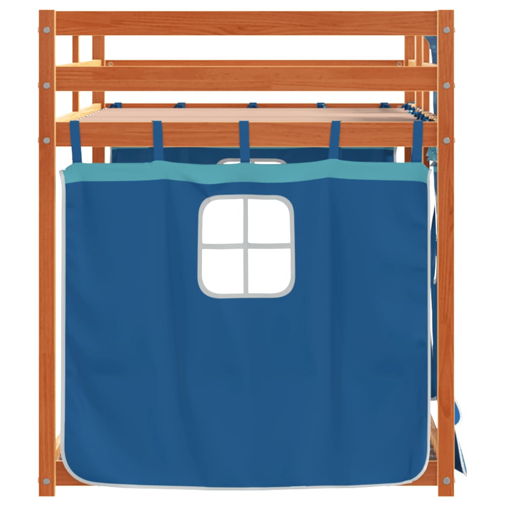 Bunk Bed without Mattress Blue 80x200 cm Solid Wood Pine