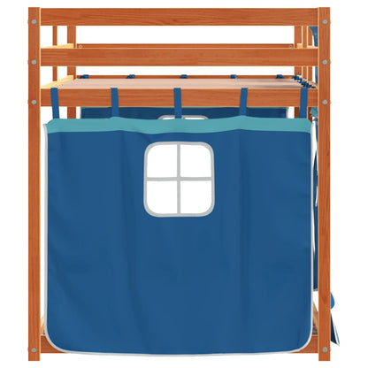 Bunk Bed without Mattress Blue 80x200 cm Solid Wood Pine