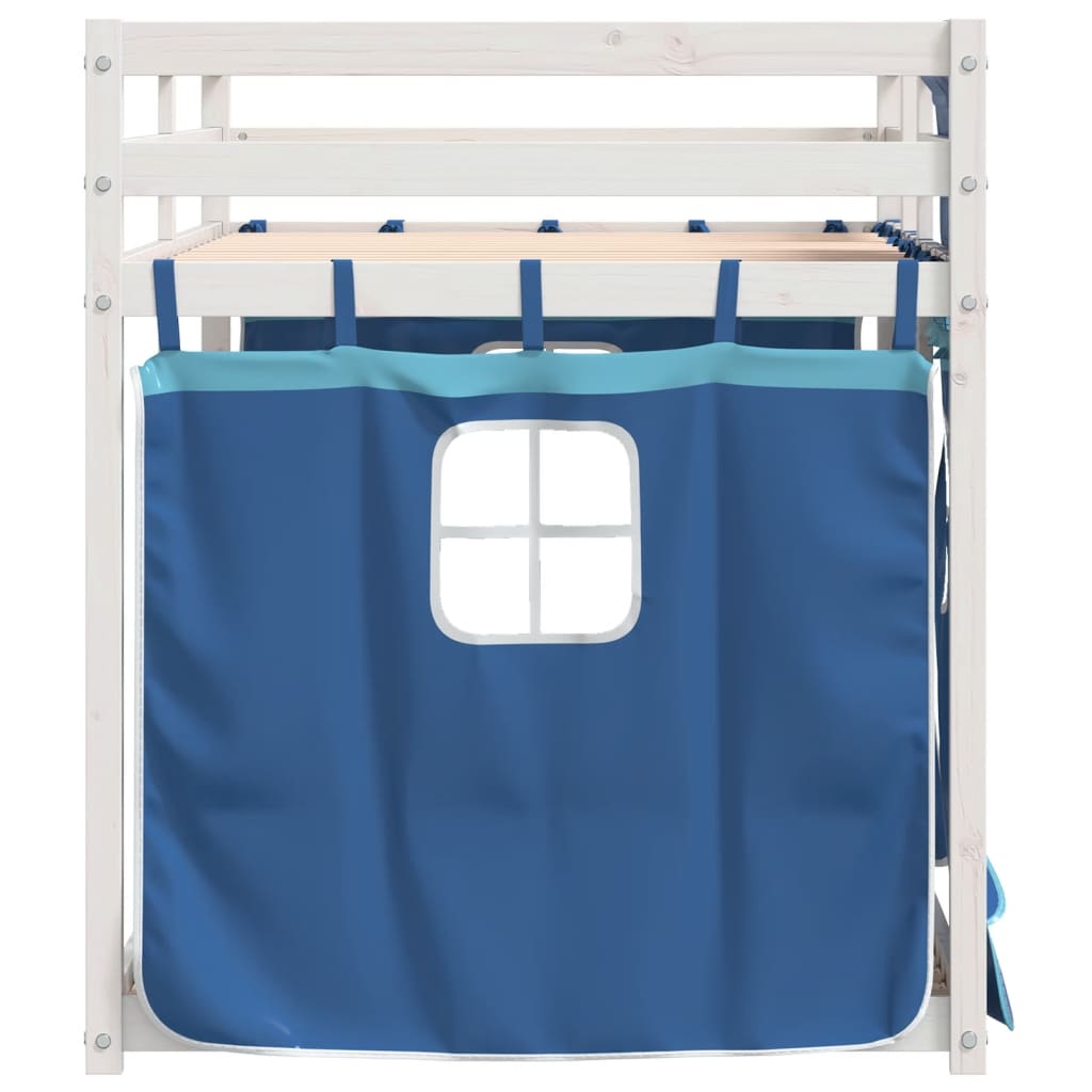 Bunk Bed without Mattress Blue 90x200 cm Solid Wood Pine