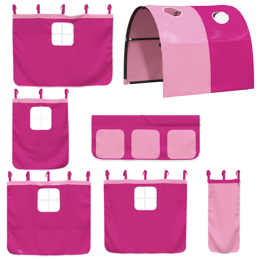 Bunk Bed without Mattress Pink 90x200 cm Solid Wood Pine