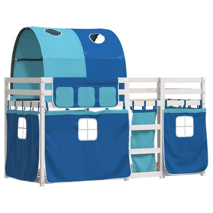 Bunk Bed without Mattress Blue 90x200 cm Solid Wood Pine