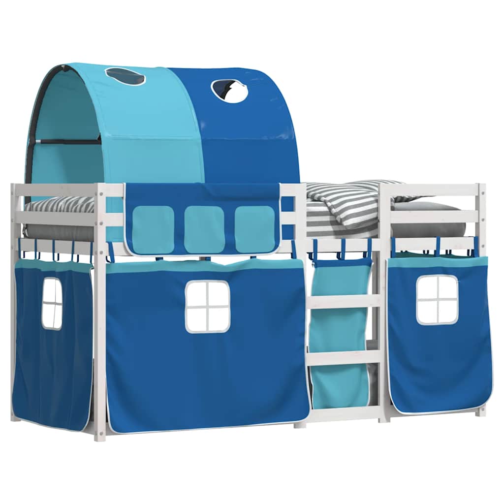 Bunk Bed without Mattress Blue 90x200 cm Solid Wood Pine
