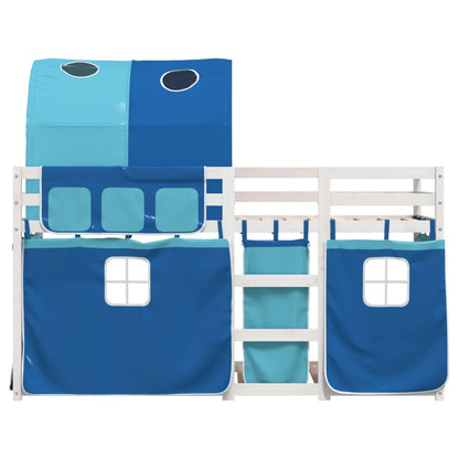 Bunk Bed without Mattress Blue 80x200 cm Solid Wood Pine