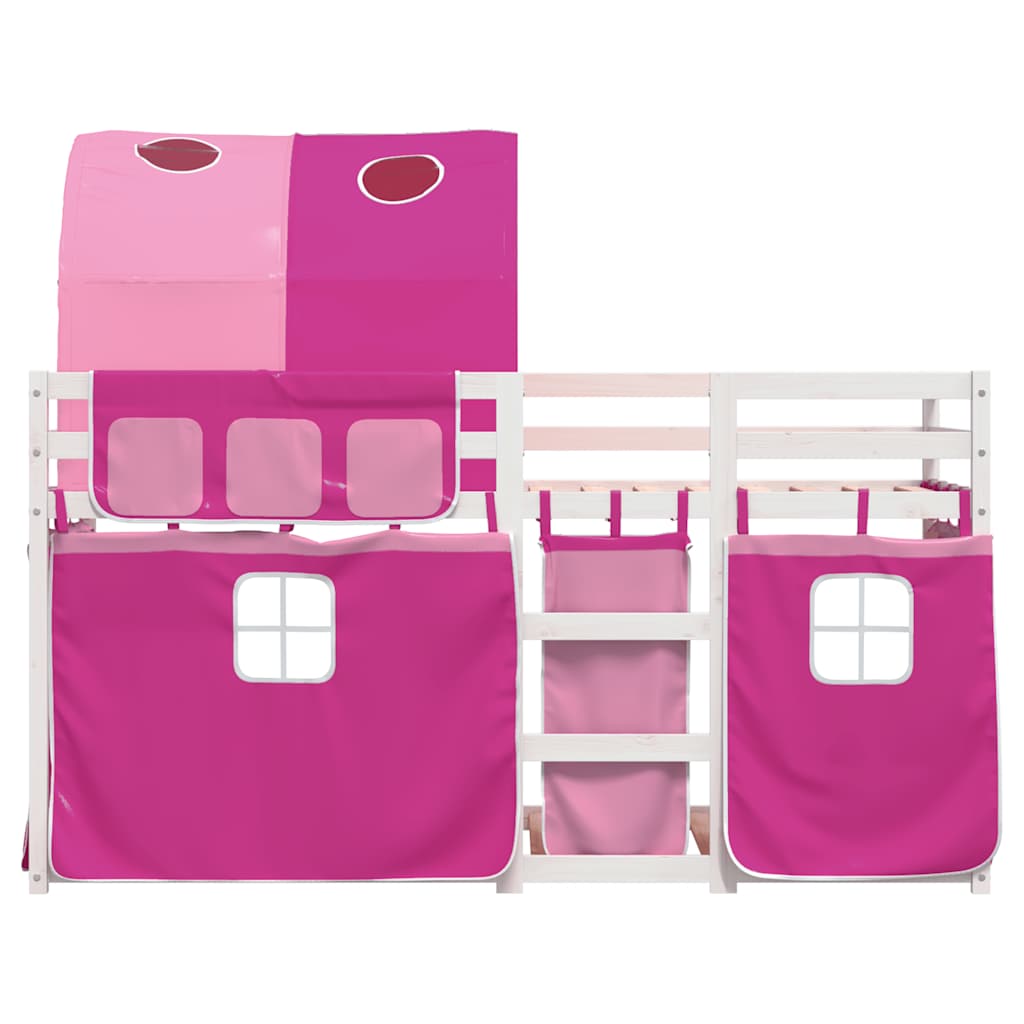 Bunk Bed without Mattress Pink 80x200 cm Solid Wood Pine