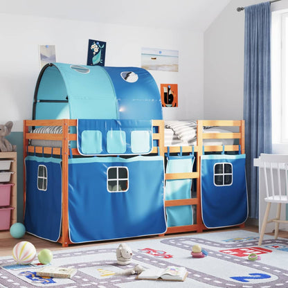 Bunk Bed without Mattress Blue 80x200 cm Solid Wood Pine