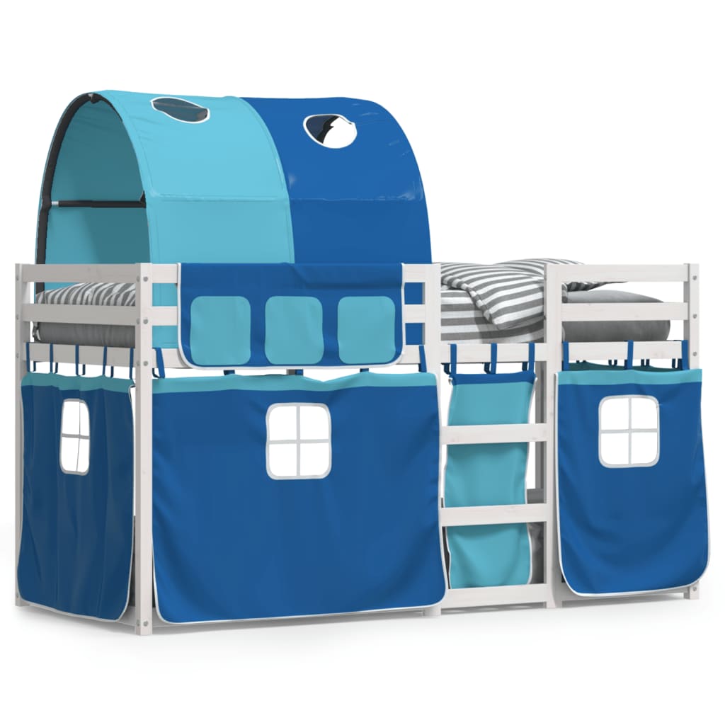 Bunk Bed without Mattress Blue 90x200 cm Solid Wood Pine