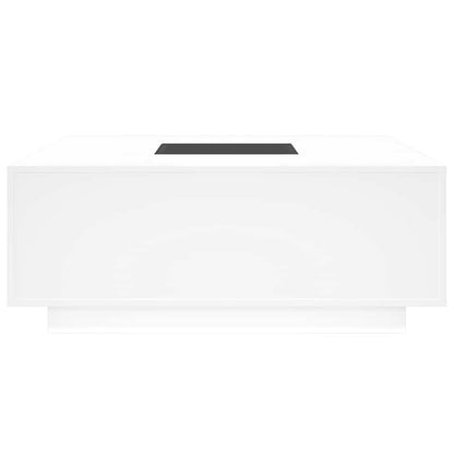 Coffee Table with Infinity LED White 100x100x40 cm