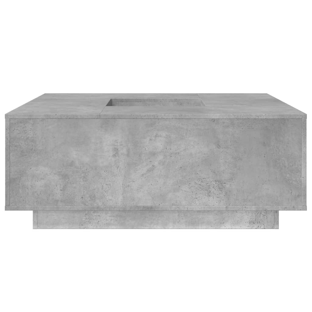 Coffee Table Concrete Grey 100x100x40 cm Engineered Wood