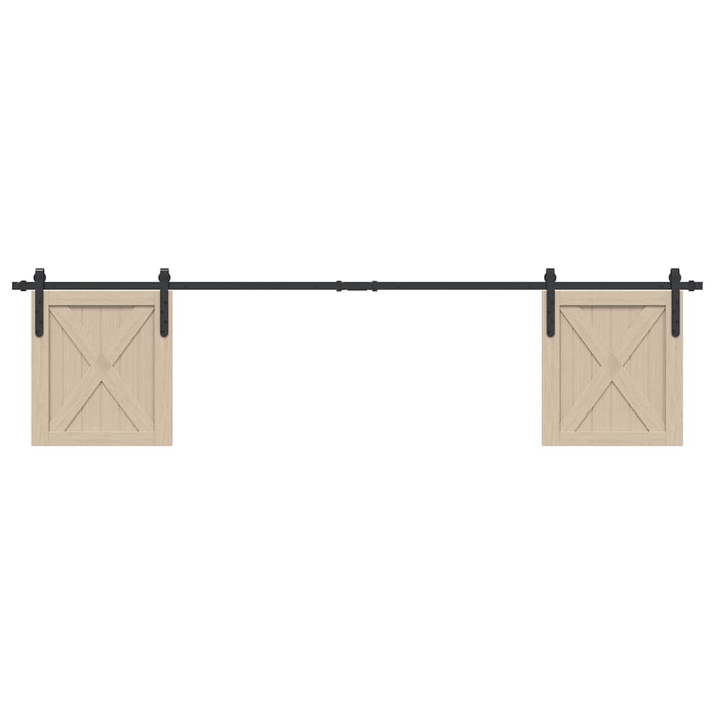  Sliding Cabinet Door Kit 213 cm Carbon Steel