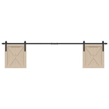  Sliding Cabinet Door Kit 213 cm Carbon Steel