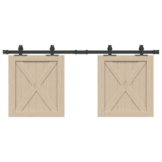  Sliding Cabinet Door Kit 122 cm Carbon Steel