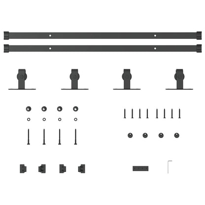 Sliding Cabinet Door Kit 152 cm Carbon Steel