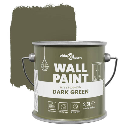 Wall Paint Green 16.5 x 16.5 x 16 cm Wall Print