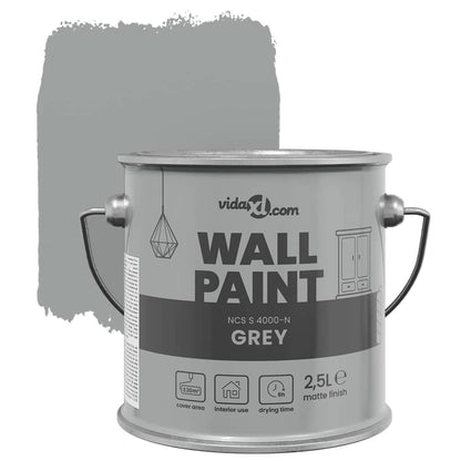 Wall Paint Grey 2.5 L Wall Print