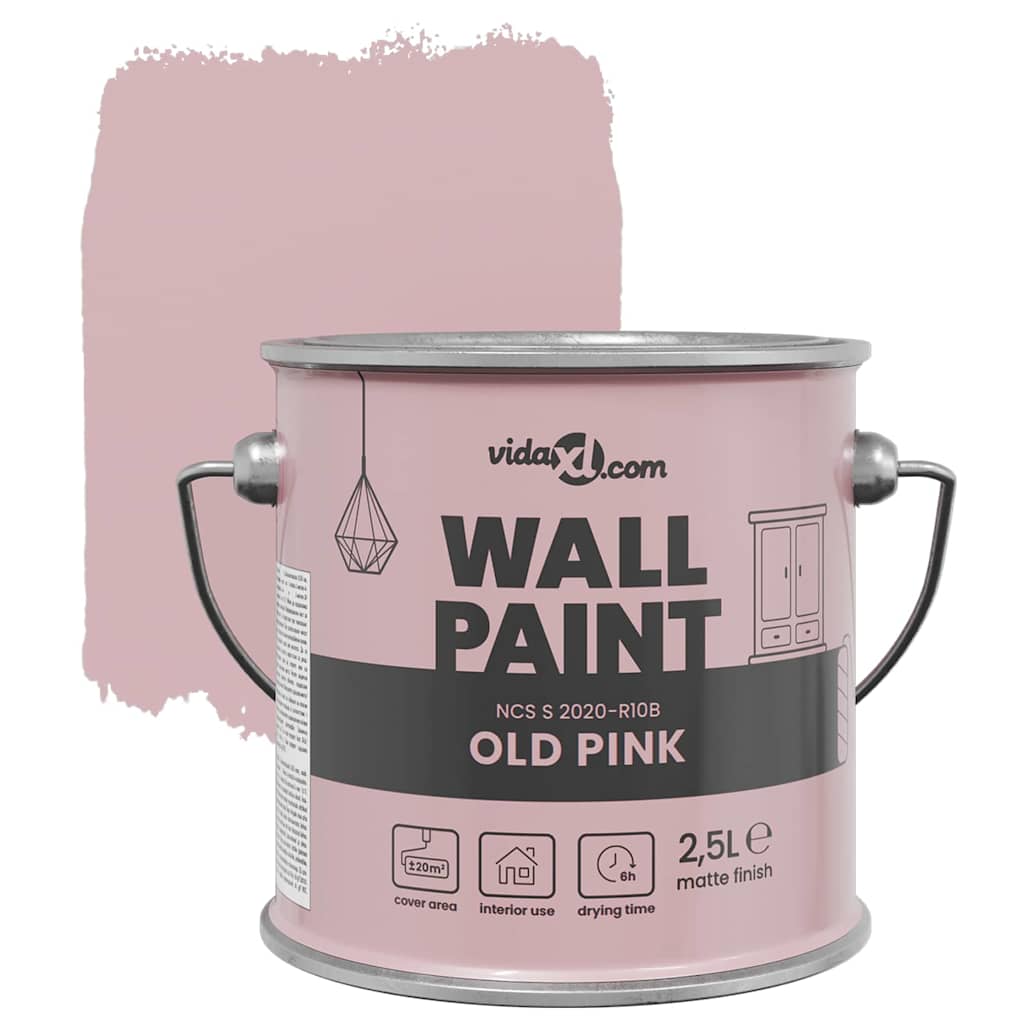 Wall Paint Pink 16.5 x 16.5 x 16 cm Wall Print