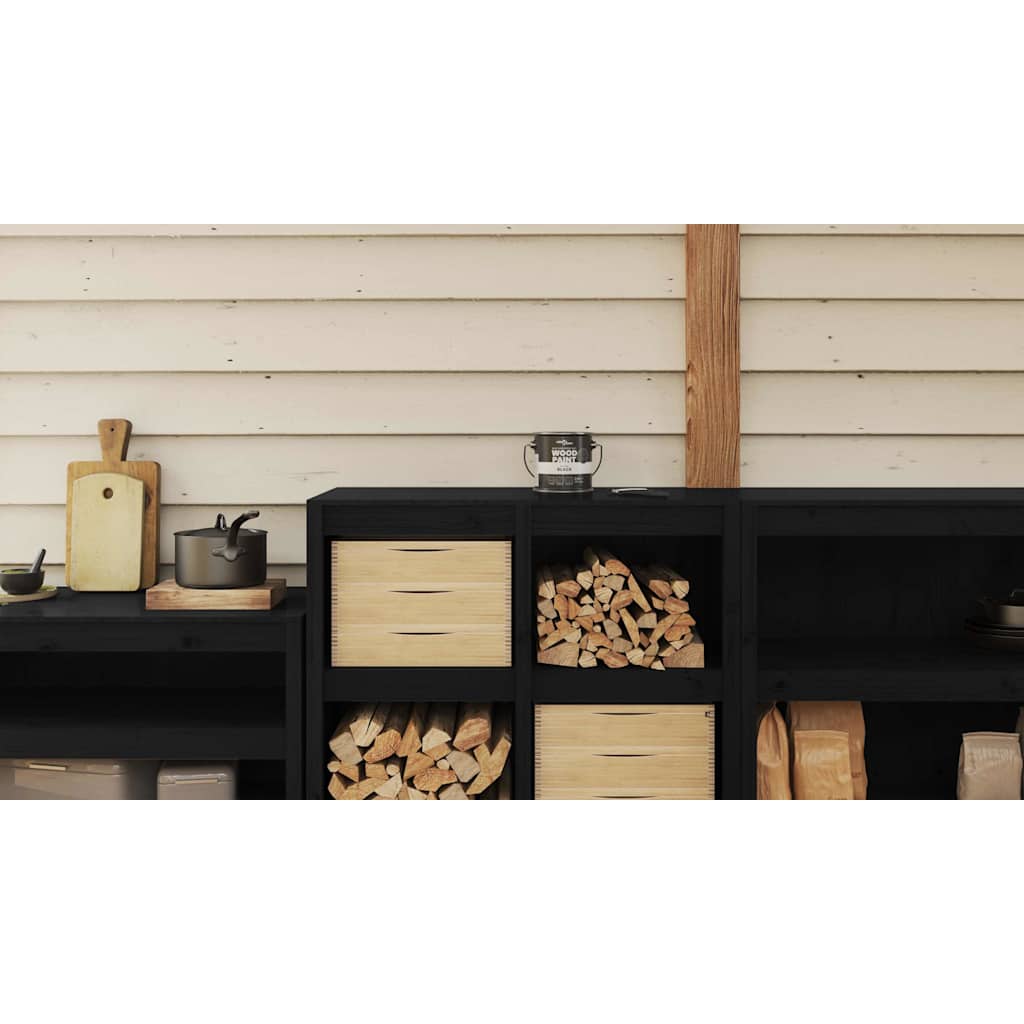 Wood Paint Black 2.5 L Wall Print