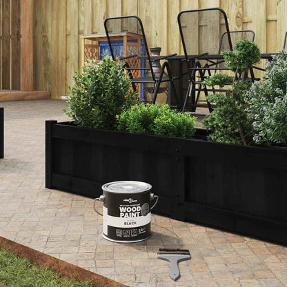 Wood Paint Black 16.5 x 16.5 x 16 cm Wall Print