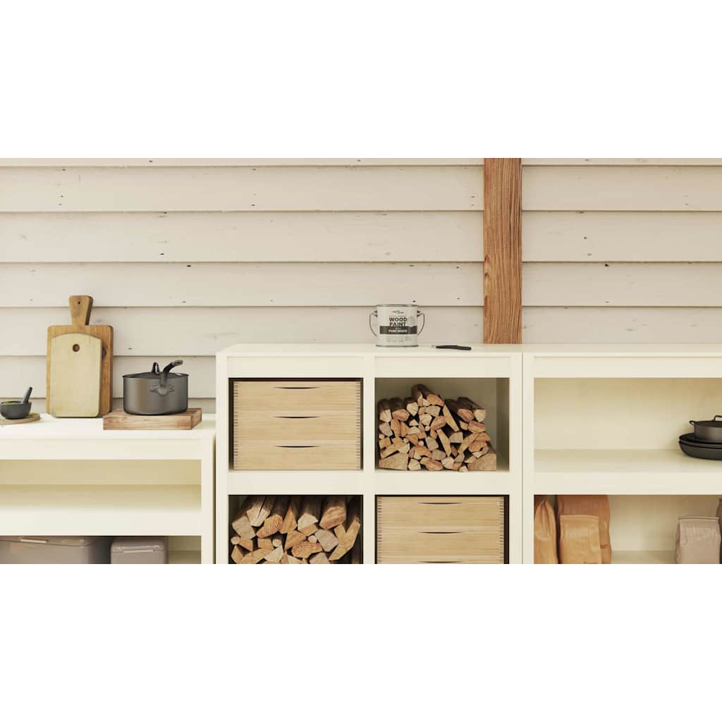Wood Paint White 2.5 L Wall Print