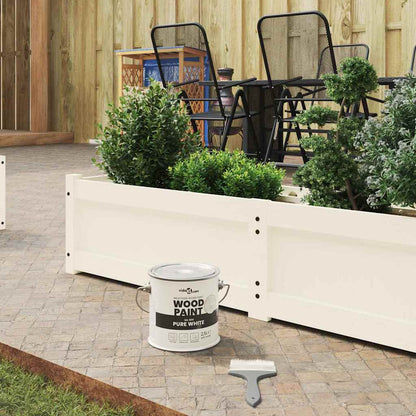 Wood Paint White 16.5 x 16.5 x 16 cm Wall Print