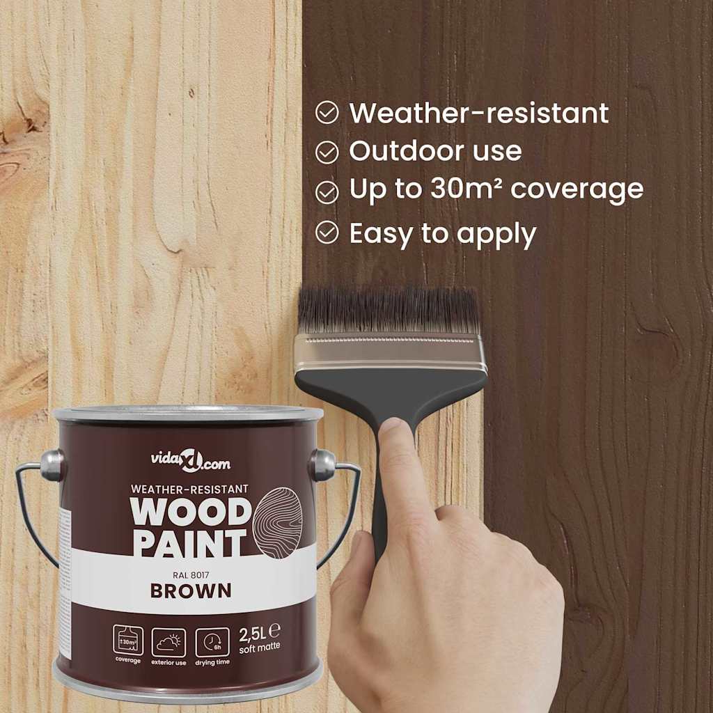 Wood Paint White 2.5 L Wall Print