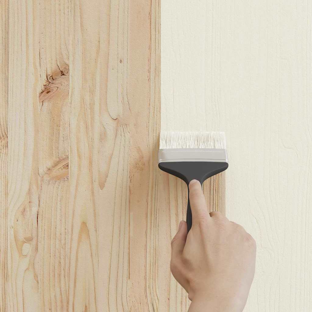 Wood Paint White 16.5 x 16.5 x 16 cm Wall Print