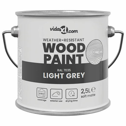 Wood Paint Grey 2.5 L Wall Print