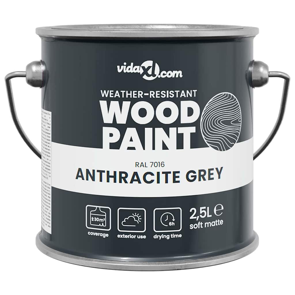 Wood Paint Grey 16.5 x 16.5 x 16 cm Wall Print