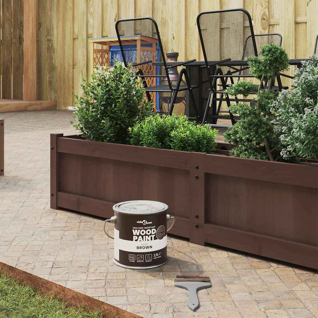 Wood Paint Brown 16.5 x 16.5 x 16 cm Wall Print