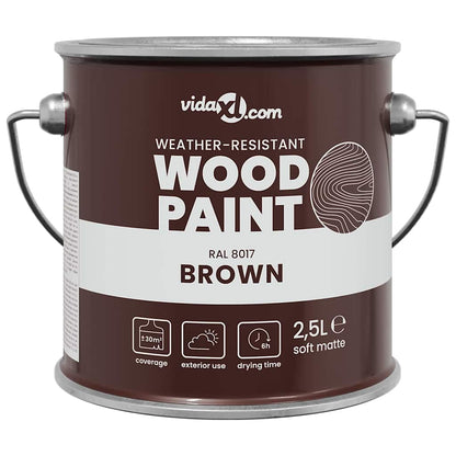 Wood Paint Brown 2.5 L Wall Print