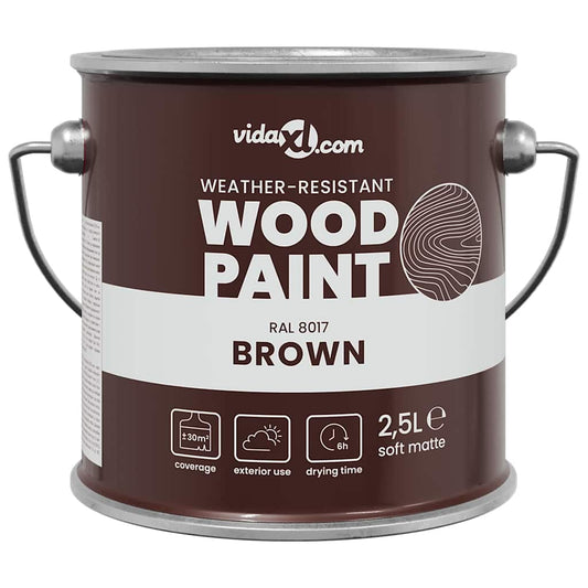 Wood Paint Brown 2.5 L Wall Print