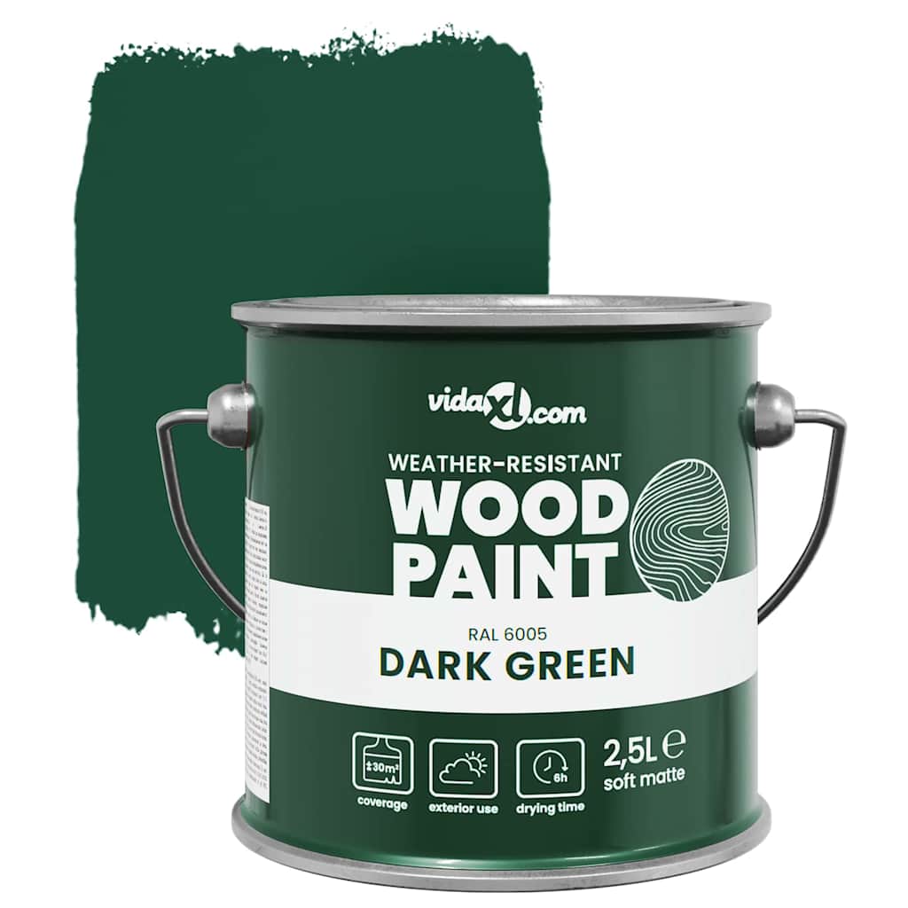 Wood Paint Green 16.5 x 16.5 x 16 cm Wall Print