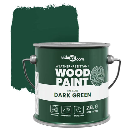 Wood Paint Green 2.5 L Wall Print
