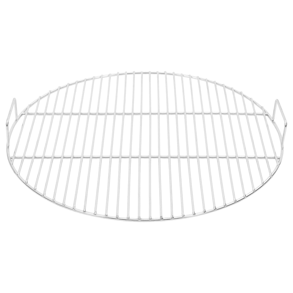 BBQ Grill Grate with Handles Round Ø54 cm 304 Stainless Steel