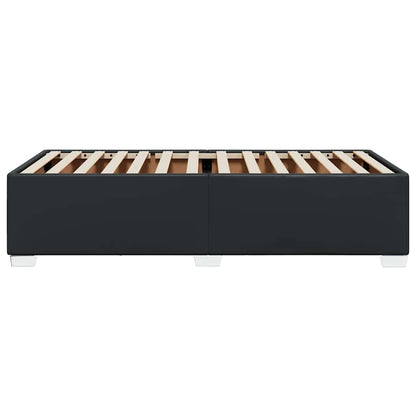 Bed Frame without Mattress Black Single Faux Leather