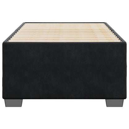 Bed Frame without Mattress Black Single Velvet