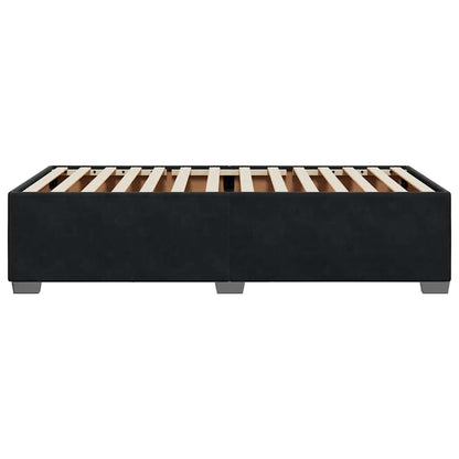 Bed Frame without Mattress Black Single Velvet