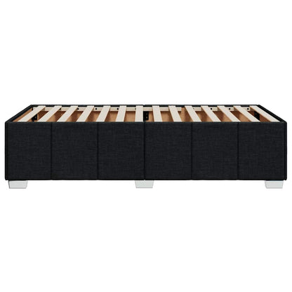Bed Frame without Mattress Black Single Fabric