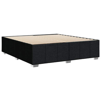 Bed Frame without Mattress Black Super King Fabric
