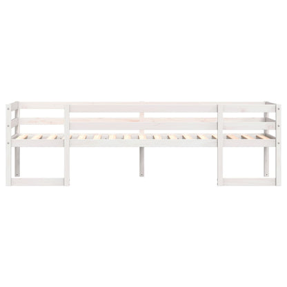 Kids' Bed Frame without Mattress White 90x200 cm Solid Wood Pine
