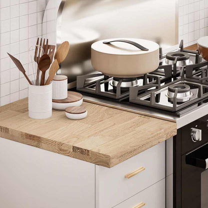 Kitchen Worktop 40x63.5x4 cm Solid Wood Oak Rectangular
