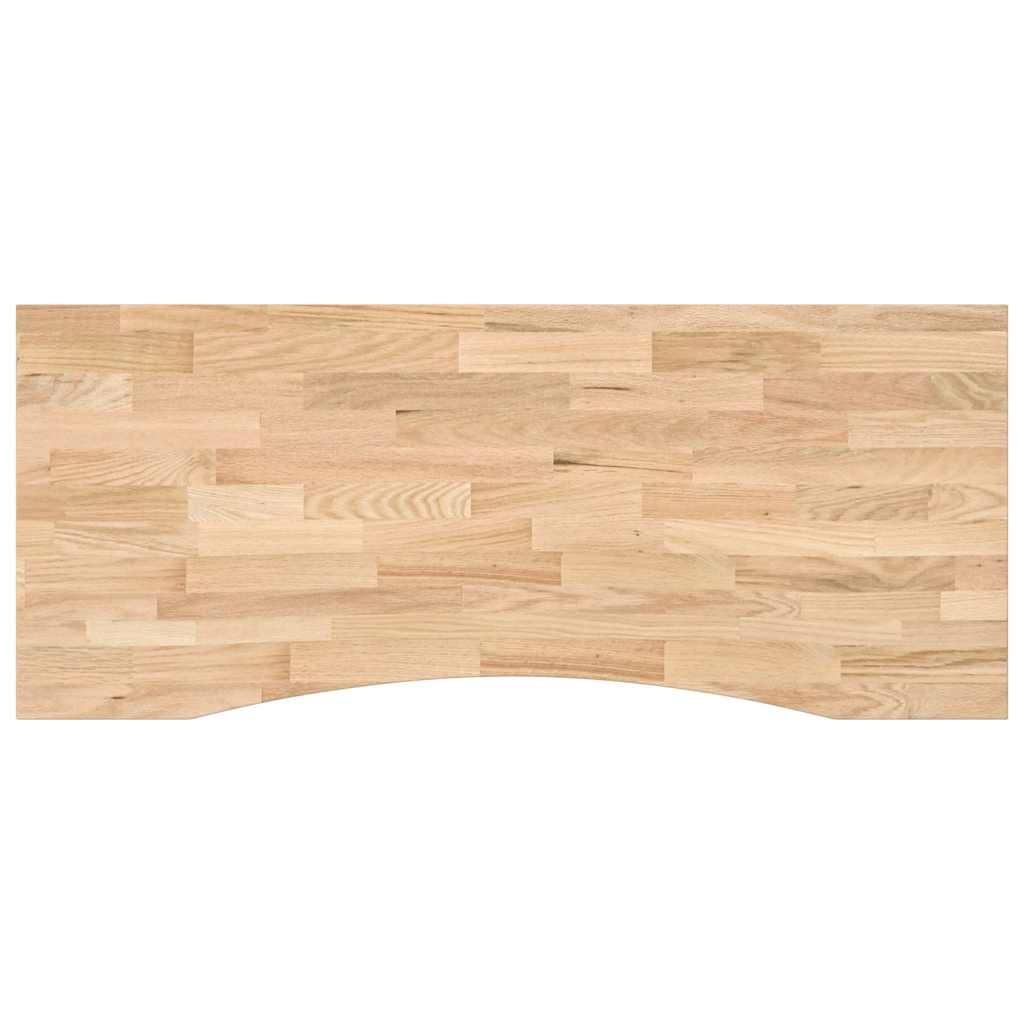 Desk Top Untreated 120x50x2.5 cm Solid Wood Oak Rectangular