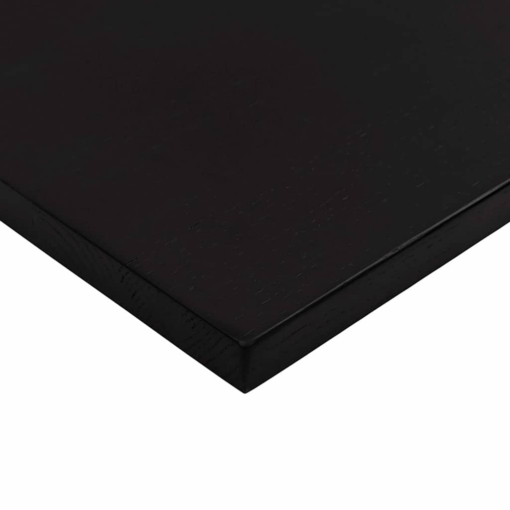 Desk Top Dark Brown 100x80x2.5 cm Solid Wood Oak Rectangular
