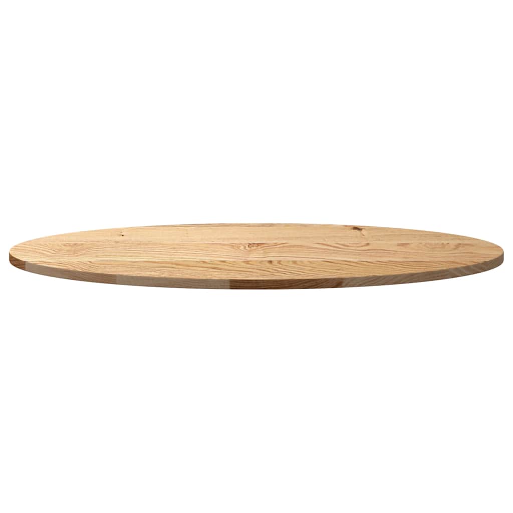 Table Top 100x50x2 cm Solid Wood Oak Oval