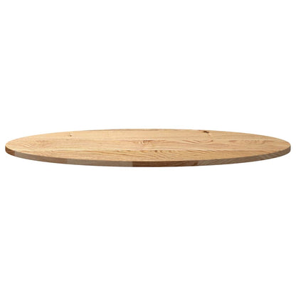 Table Top 100x50x2 cm Solid Wood Oak Oval
