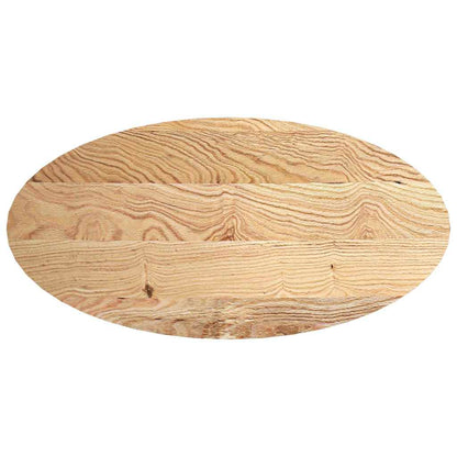 Table Top 120x60x2 cm Solid Wood Oak Oval