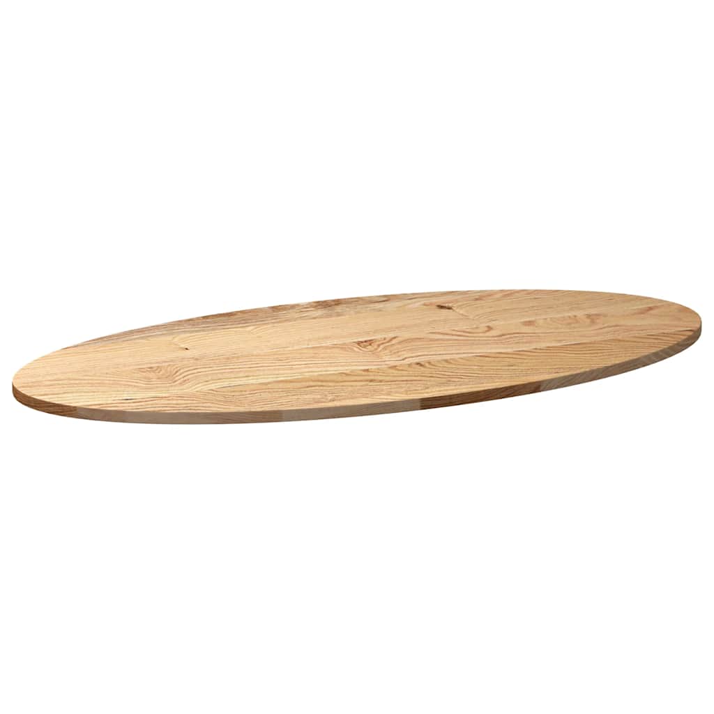 Table Top 120x60x2 cm Solid Wood Oak Oval