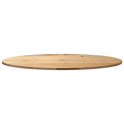 Table Top 120x60x2 cm Solid Wood Oak Oval