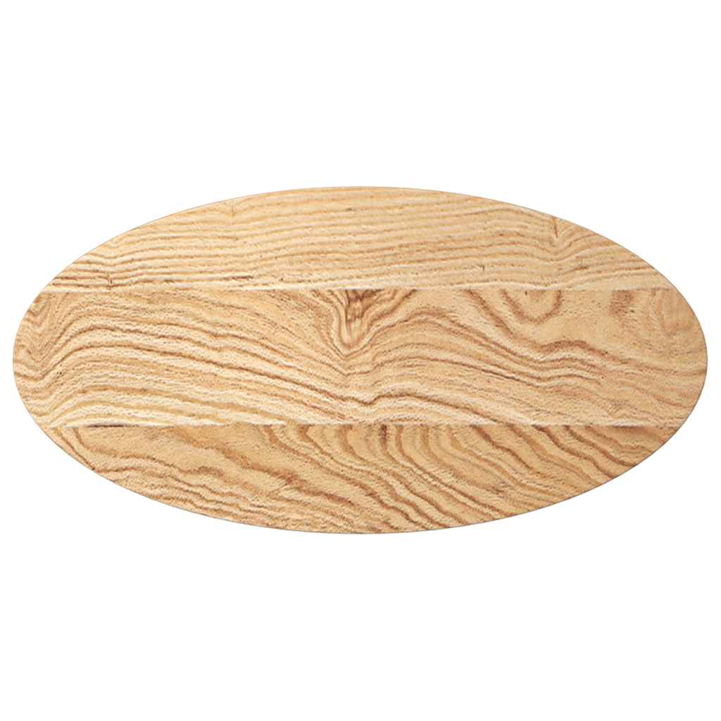 Table Top 80x40x4 cm Solid Wood Oak Oval