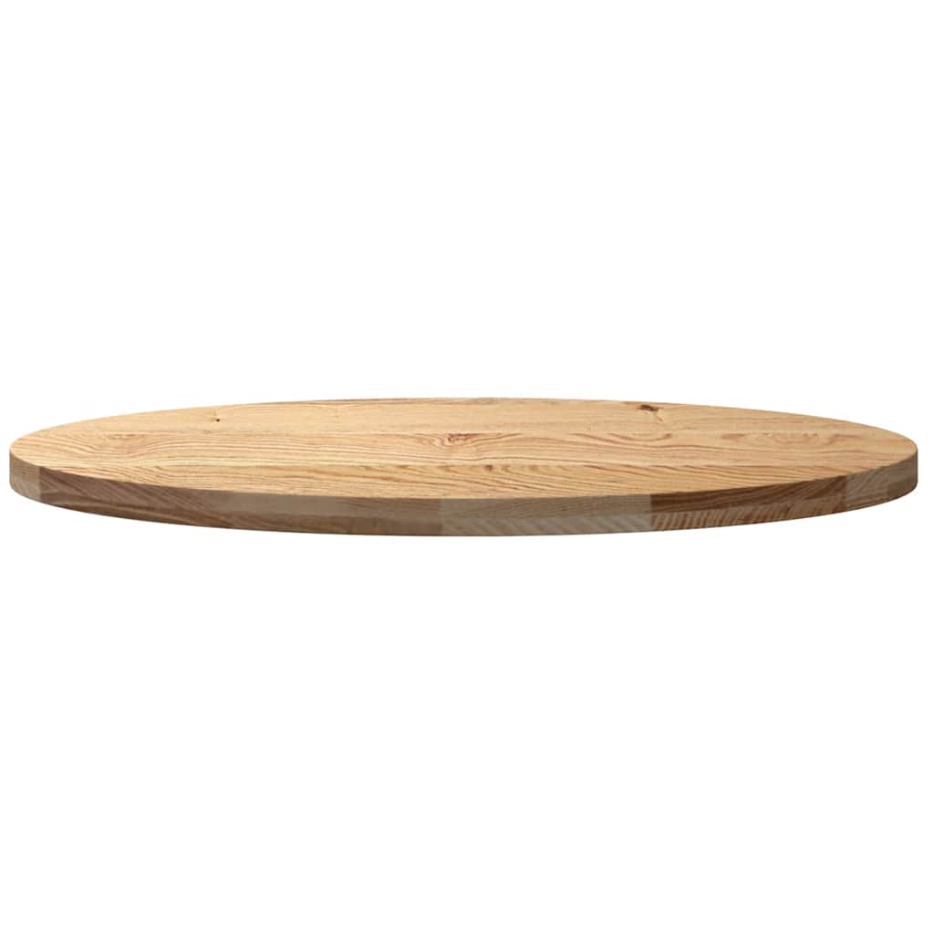 Table Top 100x50x4 cm Solid Wood Oak Oval